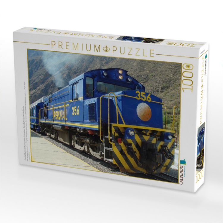 Produktbild: CALVENDO Puzzle Peru Rail Bahnhof Ollantaytambo, Schmalspur-Dieselbahn nach Machu Picchu. | 1000 Teile Lege-Gr&ouml;&szlig;e 64x48cm Foto-Puzzle f&uuml;r gl&uuml;ckliche S