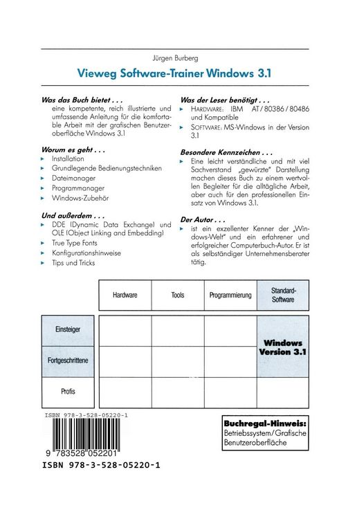 Produktbild: Vieweg-Software-Trainer Windows 3. 1