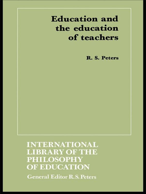 Produktbild: Education and the Education of Teachers
