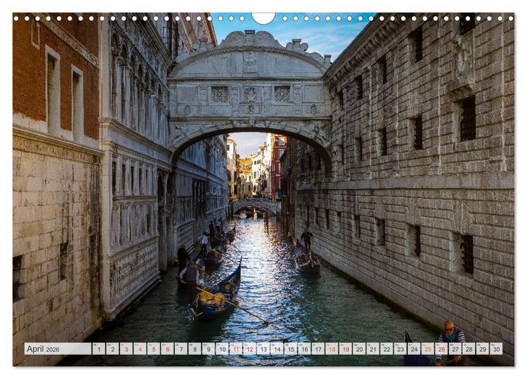 Produktbild: Wundervolles Venedig (Wandkalender 2026 DIN A3 quer), CALVENDO Monatskalender