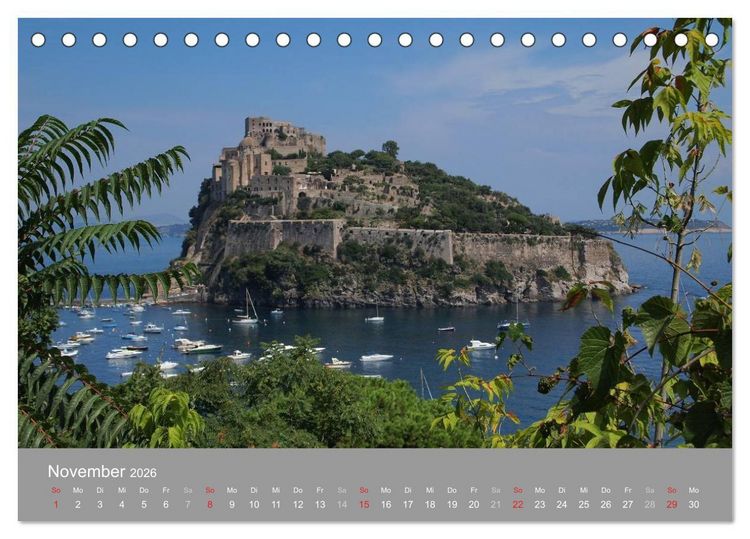 Produktbild: Ischia, die gr&uuml;ne Insel (Tischkalender 2026 DIN A5 quer), CALVENDO Monatskalender