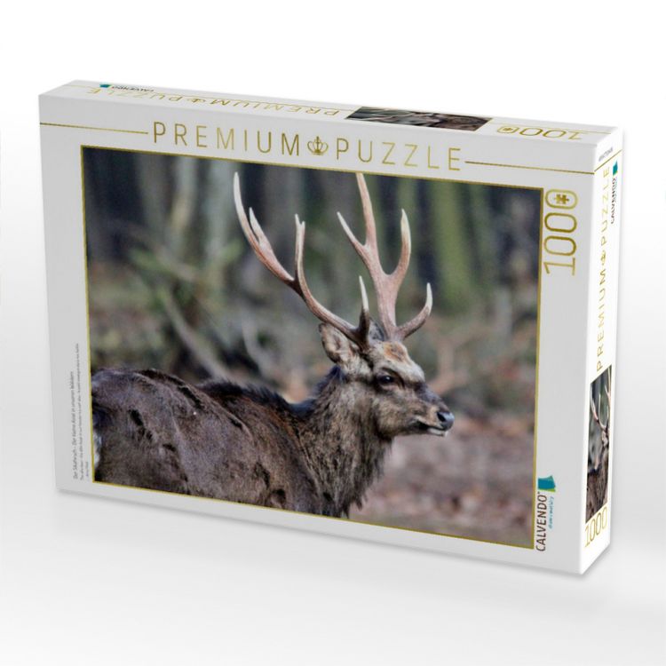 Produktbild: CALVENDO Puzzle Der Sikahirsch - Der kleine Asiat in unseren W&auml;ldern | 1000 Teile Lege-Gr&ouml;&szlig;e 64x48cm Foto-Puzzle f&uuml;r gl&uuml;ckliche Stunden