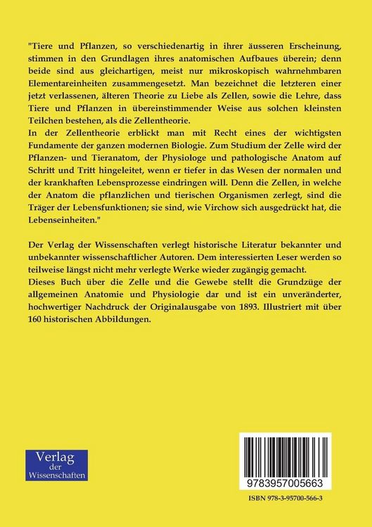 Produktbild: Die Zelle und die Gewebe