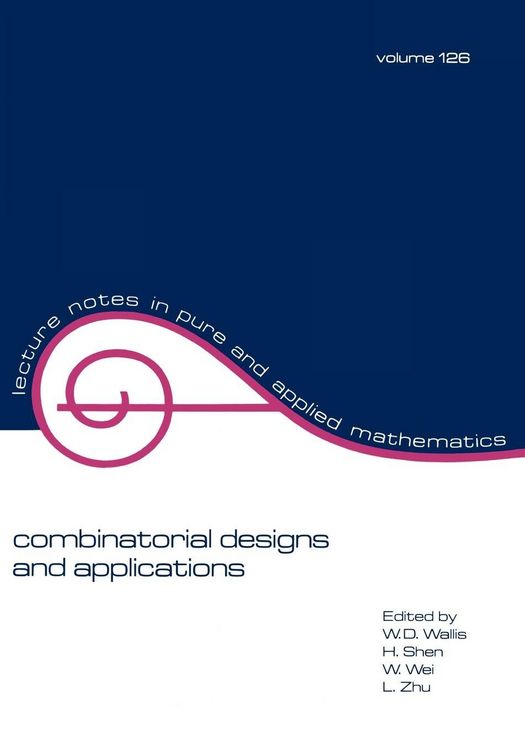 Produktbild: Combinatorial Designs and Applications