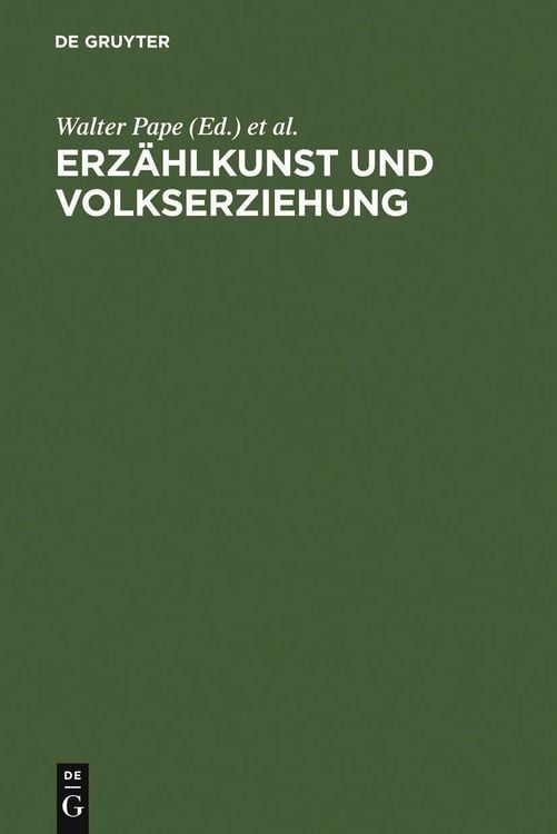 Produktbild: Erz&auml;hlkunst und Volkserziehung