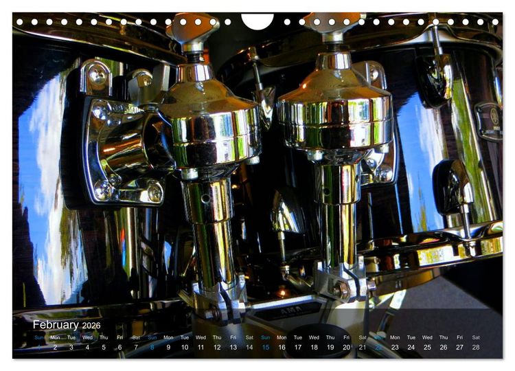 Produktbild: DRUMS ONSTAGE (Wall Calendar 2026 DIN A4 landscape), CALVENDO 12 Month Wall Calendar