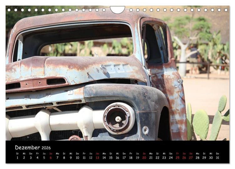 Produktbild: Faszination Namibia - Oldtimer mal anders (Wandkalender 2026 DIN A4 quer), CALVENDO Monatskalender