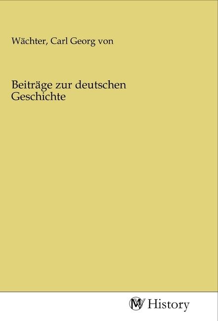 Produktbild: Beitr&auml;ge zur deutschen Geschichte