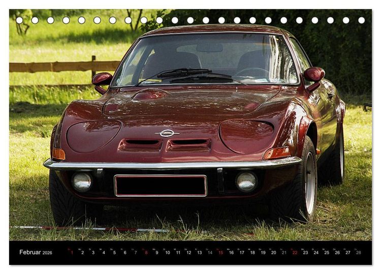 Produktbild: Opel GT Der Kalender (Tischkalender 2026 DIN A5 quer), CALVENDO Monatskalender