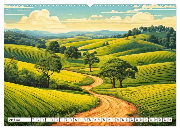 Produktbild: Braun, W: Peaceful Realms of Illustrated Landscapes (High Qu
