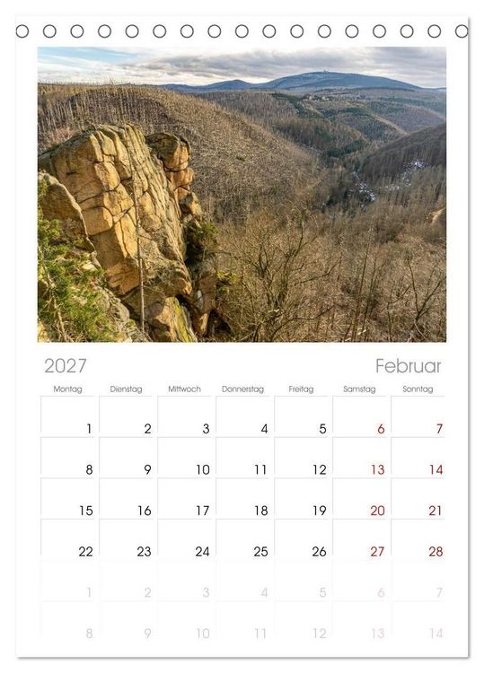 Produktbild: Tischplaner 2027 - Deutschlands Regionen - der Harz (A5 Tischkalender zum Aufstellen) CALVENDO