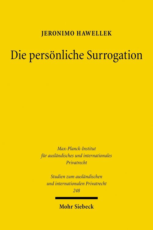 Produktbild: Die pers&ouml;nliche Surrogation