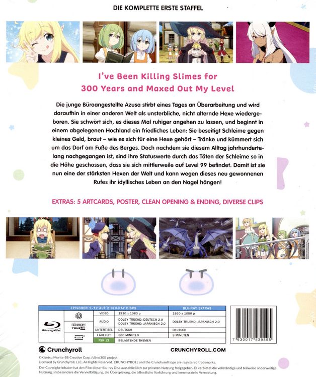 Produktbild: I've Been Killing Slimes For 300 Years And Maxed Out My Level - Staffel 1 - Gesamtausgabe [2 BRs]