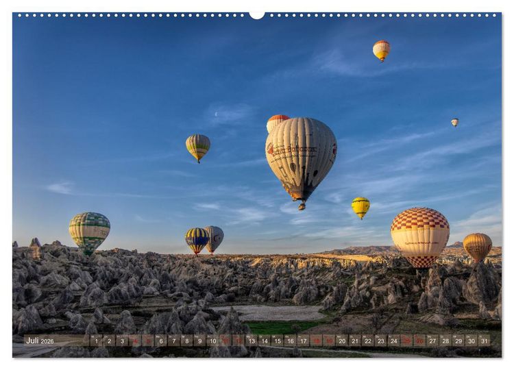 Produktbild: Hei&szlig;luftballons Die sanften Riesen (Wandkalender 2026 DIN A2 quer), CALVENDO Monatskalender