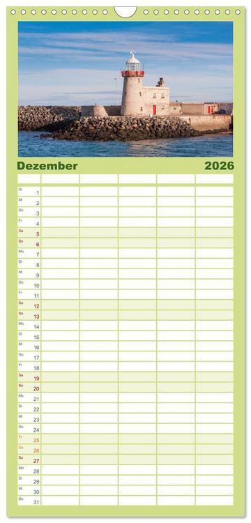 Produktbild: Familienplaner 2026 - Irland. Wild Atlantic Views. mit 5 Spalten (Wandkalender, 21 x 45 cm) CALVENDO