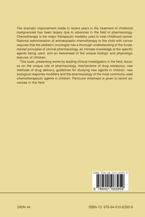 Produktbild: The Role of Pharmacology in Pediatric Oncology