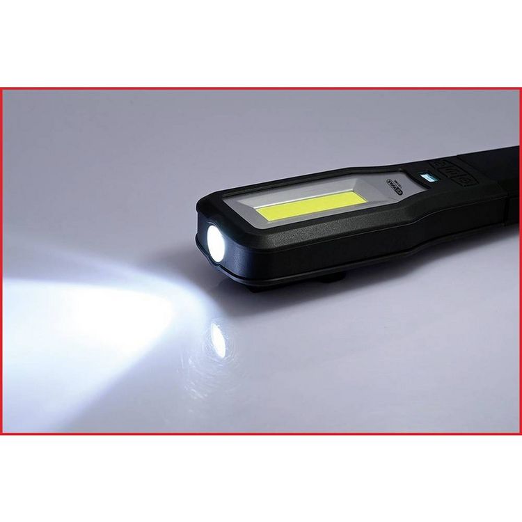 Produktbild: KS Tools 150.4490 Mobile Werkstatt-Handlampe, knickbar, 550 Lumen 2021 Energieeffizienzklasse n.rel