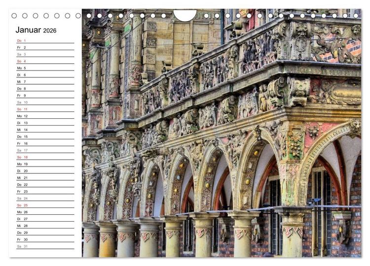 Produktbild: Bremen ganz nah (Wandkalender 2026 DIN A4 quer), CALVENDO Monatskalender