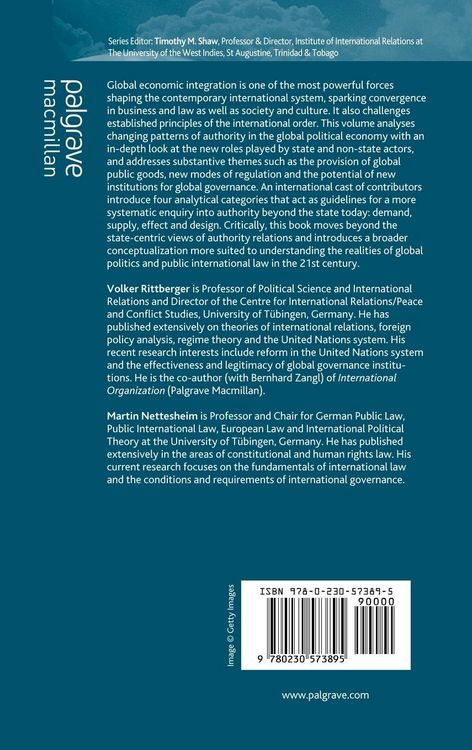 Produktbild: Authority in the Global Political Economy