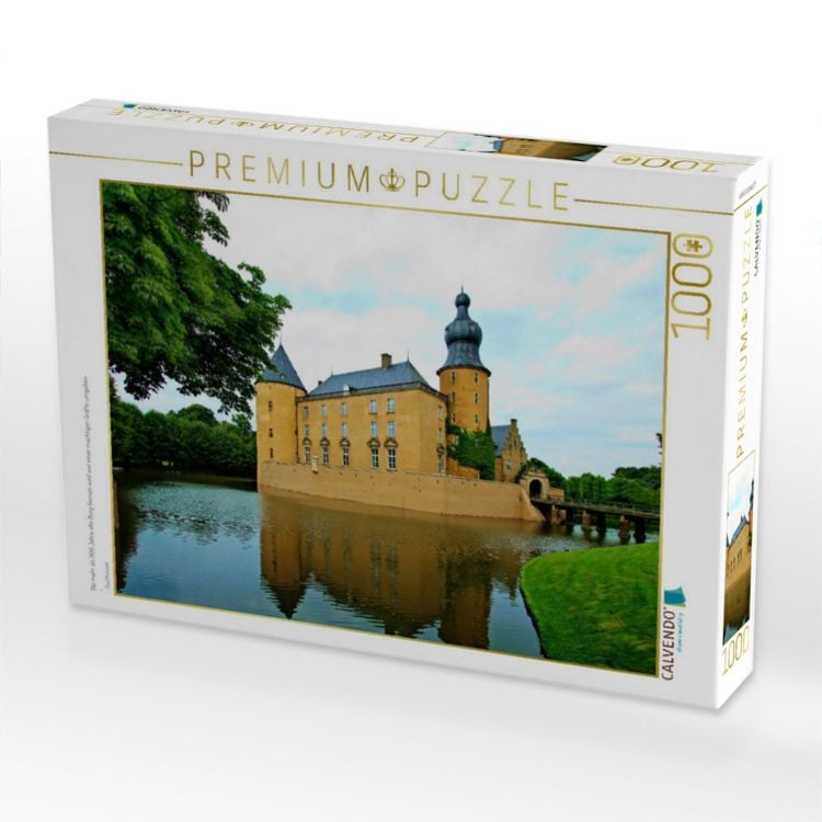 Produktbild: CALVENDO Puzzle Die mehr als 900 Jahre alte Burg Gemen wird von einer m&auml;chtigen Gr&auml;fte umgeben | 1000 Teile Lege-Gr&ouml;&szlig;e 64x48cm Foto-Puzzle f&uuml;r gl&uuml;ckliche Stunden