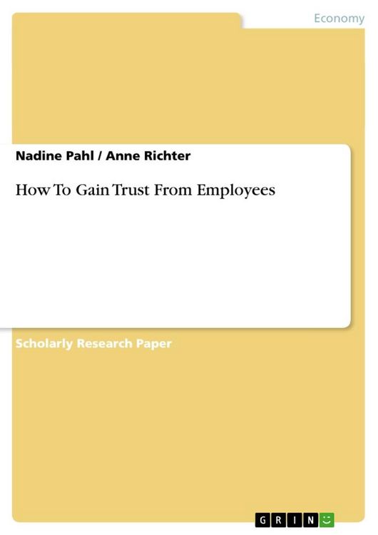 Produktbild: How To Gain Trust From Employees