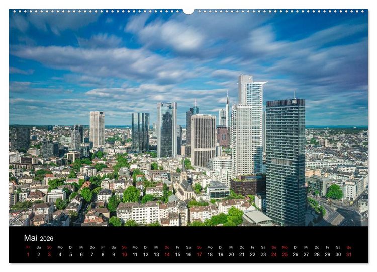 Produktbild: Frankfurt am Main (hochwertiger Premium Wandkalender 2026 DIN A2 quer), Kunstdruck in Hochglanz