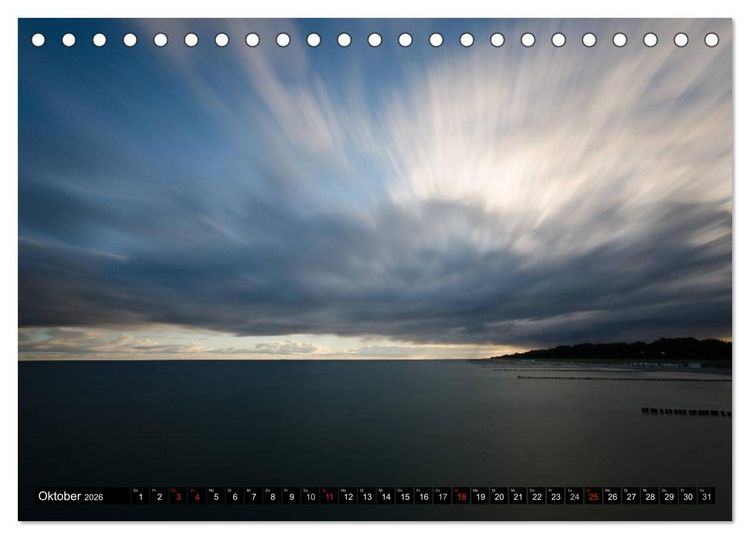 Produktbild: Binz Zingst 2026 (Tischkalender 2026 DIN A5 quer), CALVENDO Monatskalender