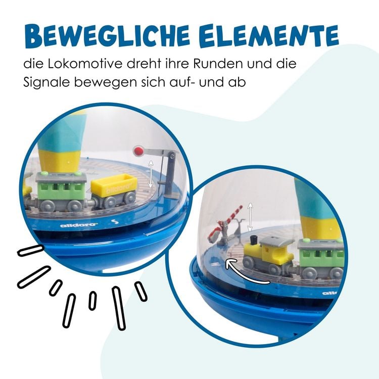 Produktbild: alldoro - Brummkreisel Eisenbahn, interaktiver Kreisel