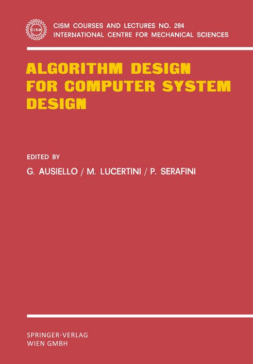 Produktbild: Algorithm Design for Computer System Design