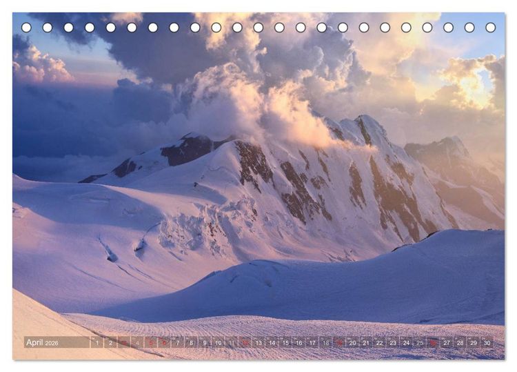 Produktbild: Monte Rosa (Tischkalender 2026 DIN A5 quer), CALVENDO Monatskalender