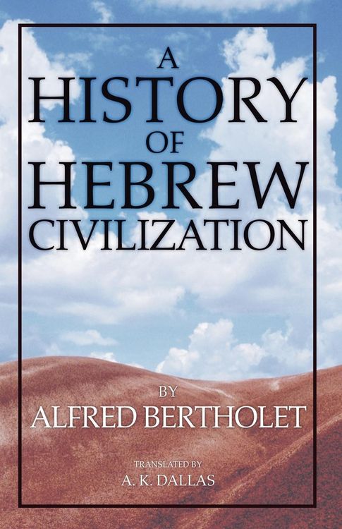 Produktbild: A History of Hebrew Civilization
