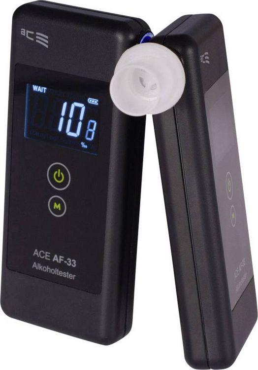 Produktbild: ACE AF-33 Alkoholtester Dunkelgrau 0.00 bis 5.00 &permil; inkl. Display