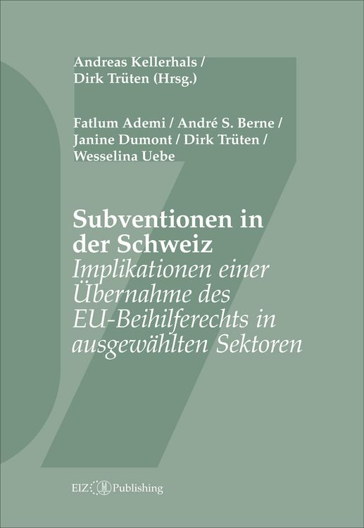 Produktbild: Subventionen in der Schweiz