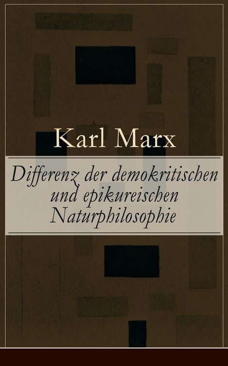 Produktbild: Differenz der demokritischen und epikureischen Naturphilosophie