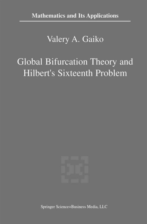 Produktbild: Global Bifurcation Theory and Hilbert's Sixteenth Problem
