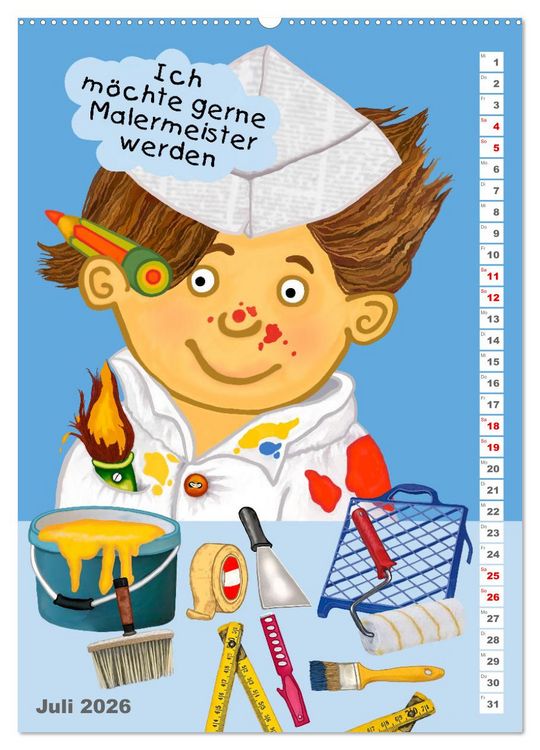 Produktbild: Mein Wunschberuf (hochwertiger Premium Wandkalender 2026 DIN A2 hoch), Kunstdruck in Hochglanz