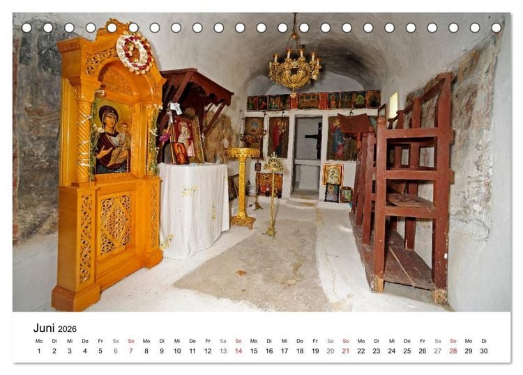 Produktbild: Peloponnes Impressionen / 2026 (Tischkalender 2026 DIN A5 quer), CALVENDO Monatskalender