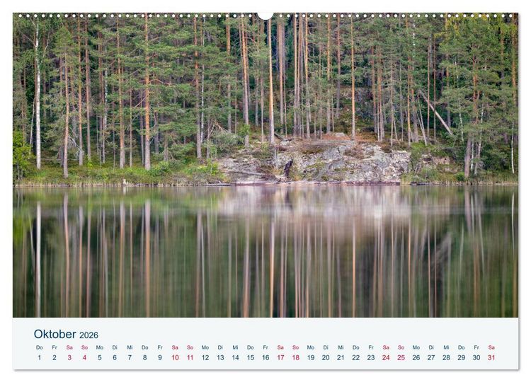 Produktbild: Finnland, Rund um Mikkeli (Wandkalender 2026 DIN A2 quer), CALVENDO Monatskalender