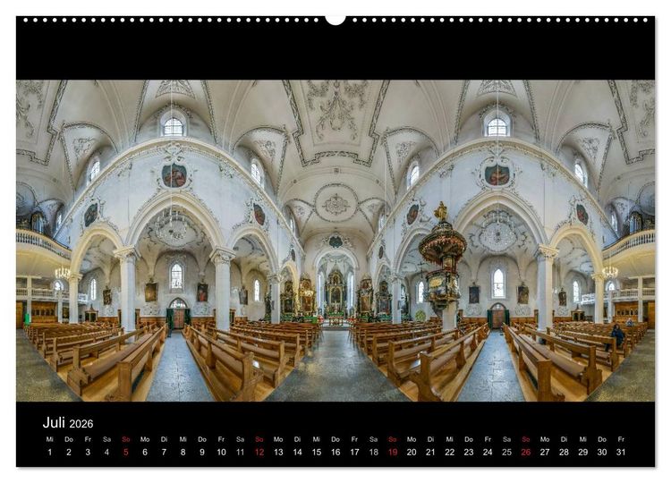 Produktbild: Kapellen, Kirchen und Kathedralen 2026 (hochwertiger Premium Wandkalender 2026 DIN A2 quer), Kunstdruck in Hochglanz