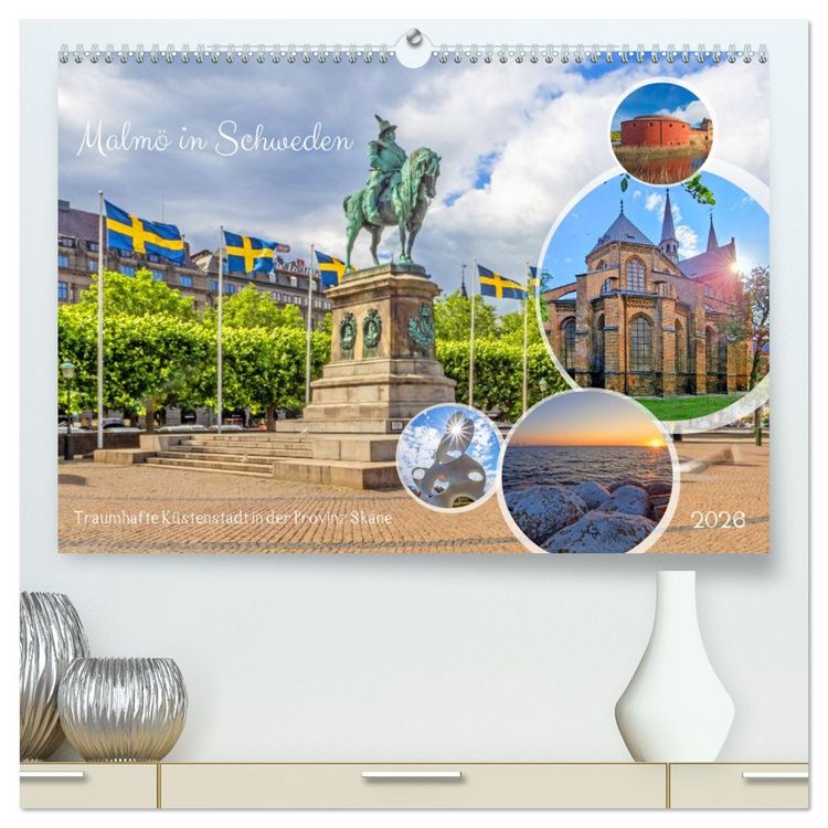 Produktbild: Malm&ouml; in Schweden (hochwertiger Premium Wandkalender 2026 DIN A2 quer), Kunstdruck in Hochglanz