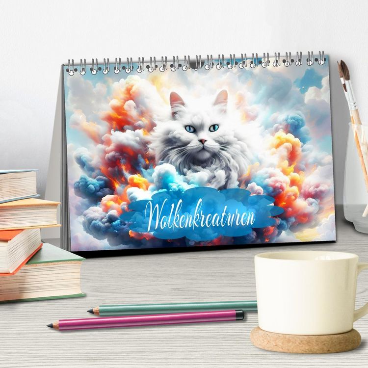Produktbild: Wolkenkreaturen (Tischkalender 2026 DIN A5 quer), CALVENDO Monatskalender