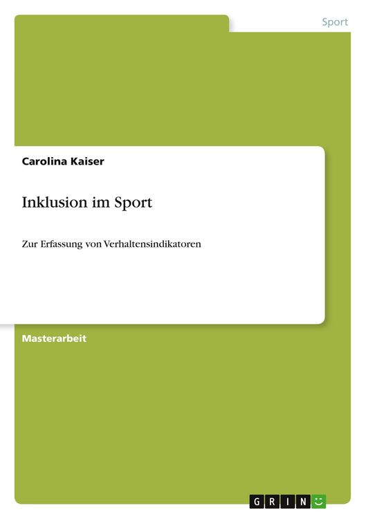 Produktbild: Inklusion im Sport