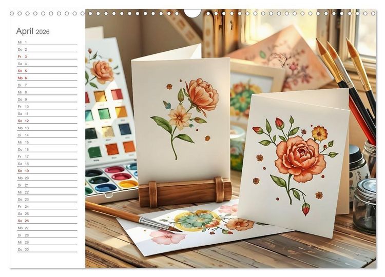 Produktbild: Papiertr&auml;ume - Die kreative Welt der Papierkunst (Wandkalender 2026 DIN A3 quer), CALVENDO Monatskalender