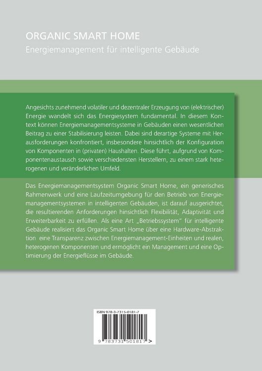 Produktbild: Organic Smart Home - Energiemanagement f&uuml;r Intelligente Geb&auml;ude