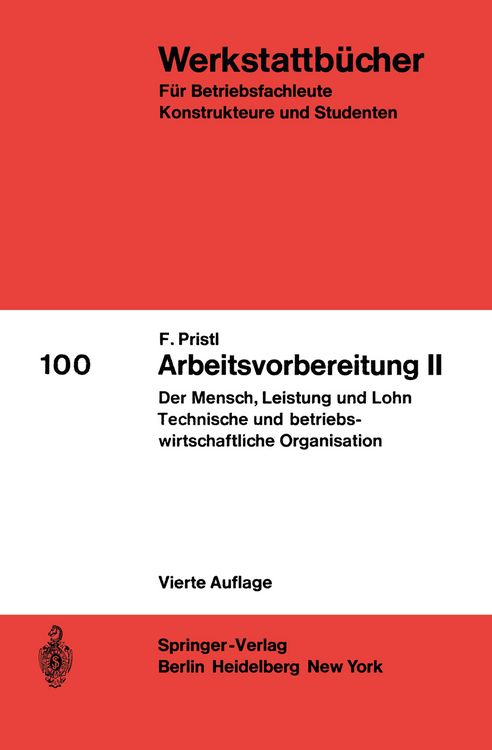 Produktbild: Arbeitsvorbereitung II
