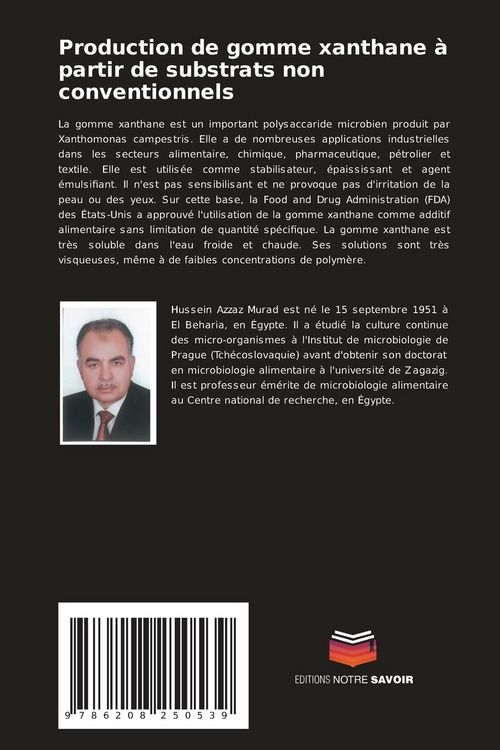 Produktbild: Production de gomme xanthane &agrave; partir de substrats non conventionnels