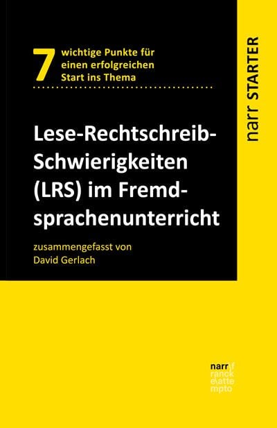 Produktbild: Lese-Rechtschreib-Schwierigkeiten (LRS) im Fremdsprachenunterricht