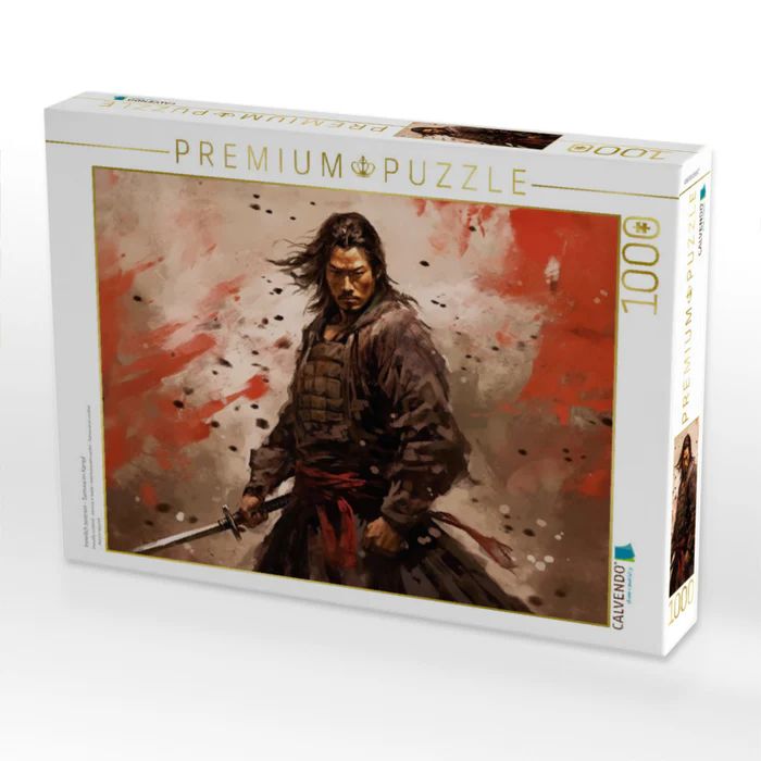 Produktbild: CALVENDO Puzzle Innerlich zentriert - Samurai im Kampf | 1000 Teile Lege-Gr&ouml;&szlig;e 64x48cm Foto-Puzzle f&uuml;r gl&uuml;ckliche Stunden