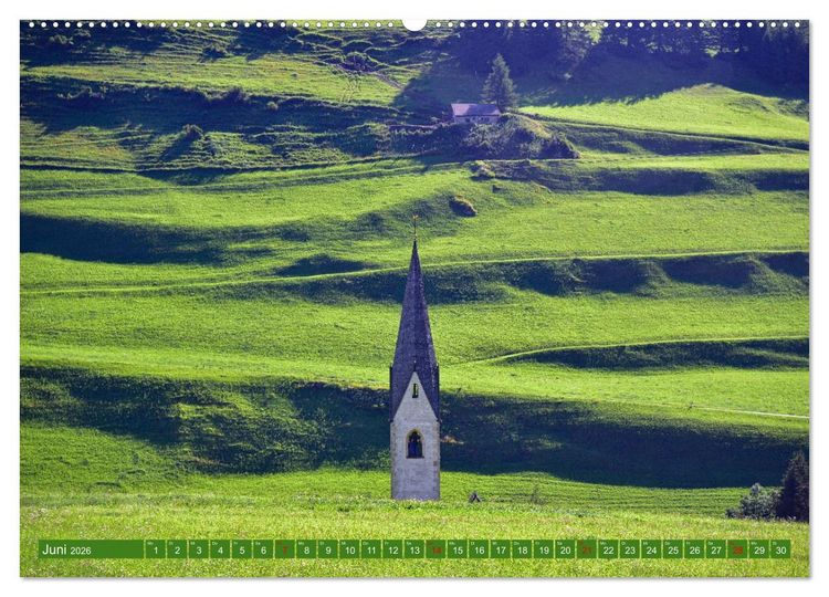 Produktbild: Kirchturmspitzen (hochwertiger Premium Wandkalender 2026 DIN A2 quer), Kunstdruck in Hochglanz