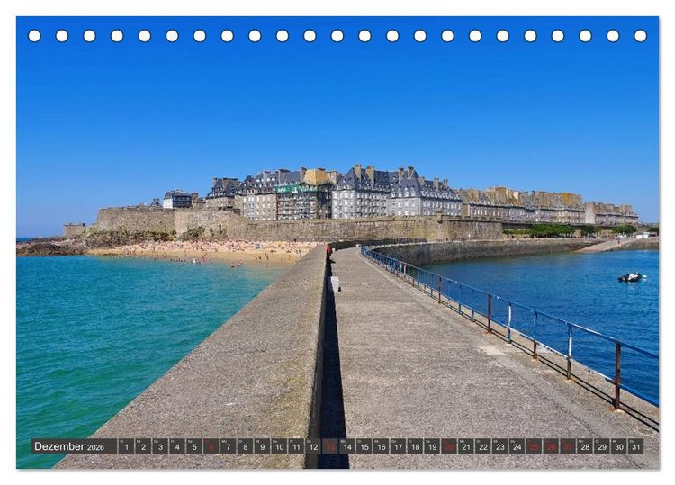 Produktbild: Saint Malo - Stadt der Korsaren (Tischkalender 2026 DIN A5 quer), CALVENDO Monatskalender
